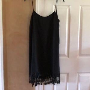 Black Fringe Dress Size M